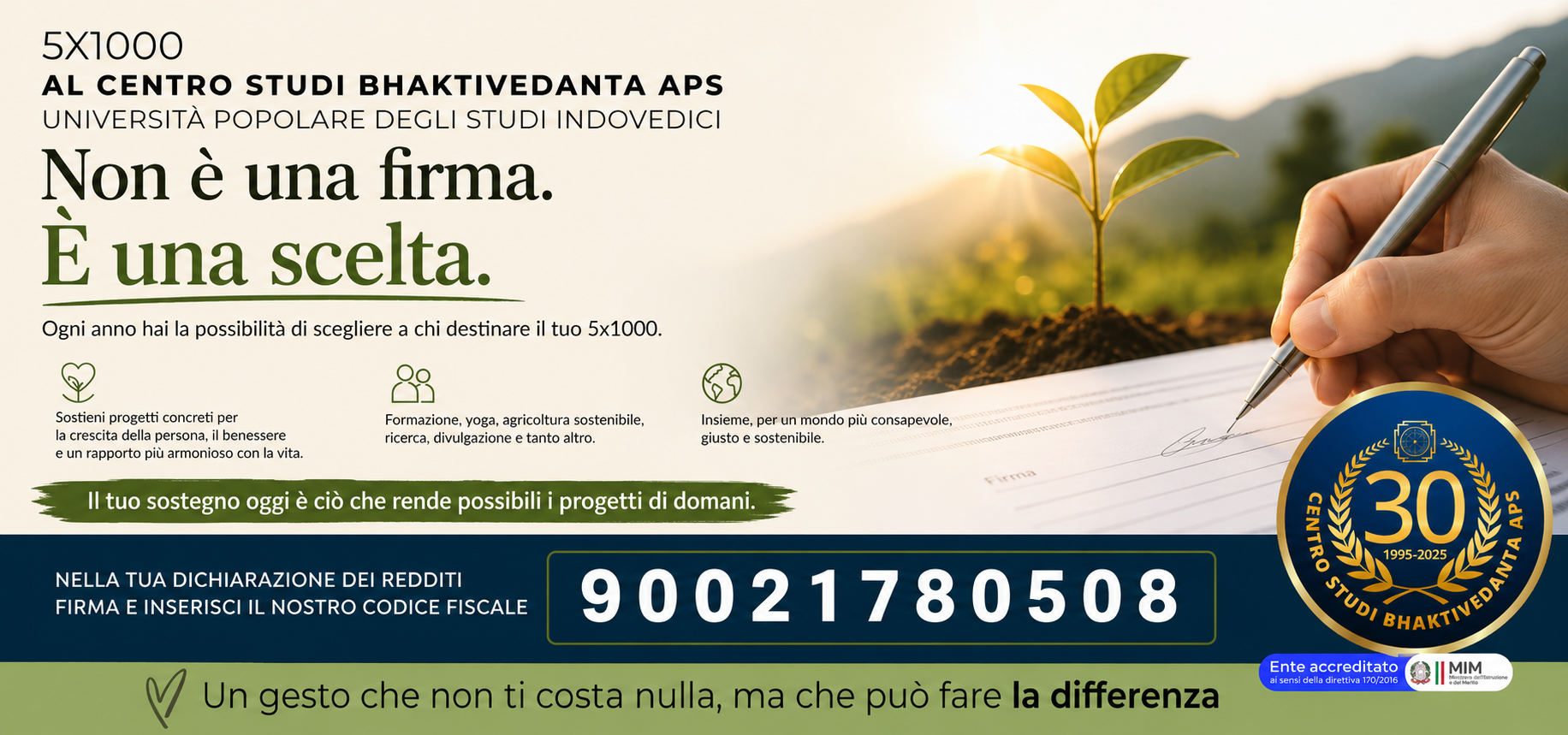 Grazie alle firme del 5 per mille ricevute negli anni, abbiamo potuto sostenere progetti concreti 